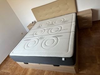 Canape+Colchon+Cabezero+Mesitas 180/200