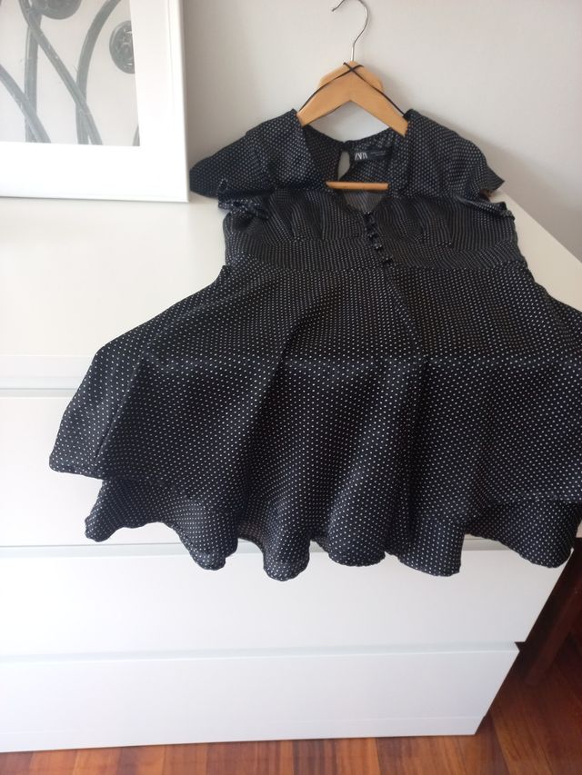 Mono corto negro lunares