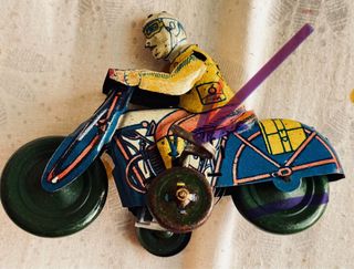 Motocicleta hojalata años 30 RICO.  Original.