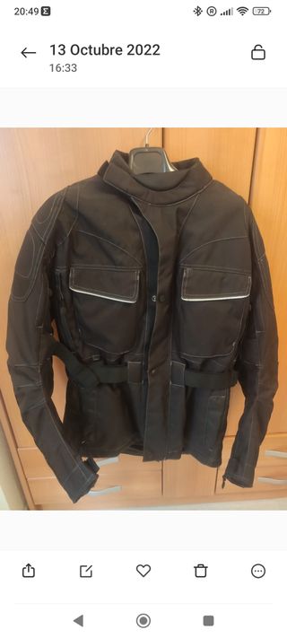 Chaqueta protección moto 