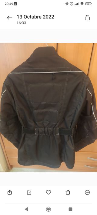 Chaqueta protección moto 