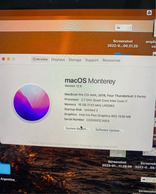Macbook pro 13 pulgadas retina (2018) 512gb