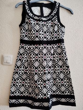 Vestido M Mujer Blanco niña chica 38 36 