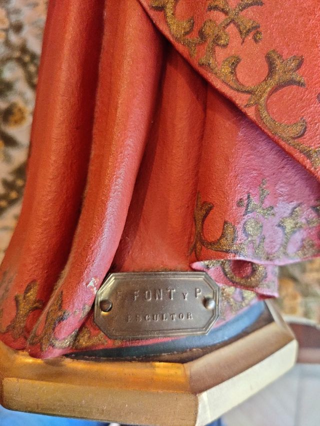 Talla madera Sagrado Corazón Jesús