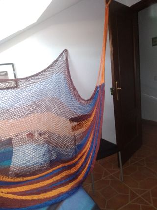 Hamaca en hilo de varios colores