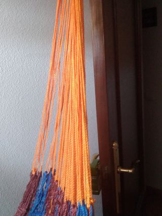 Hamaca en hilo de varios colores