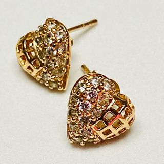 Pendientes de corazones de oro goldfilled 18 KT