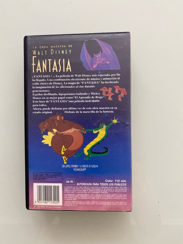 VHS, fantasía de Walt Disney