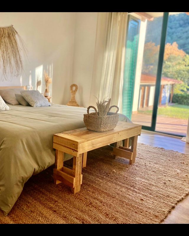 Banco in legno stile rustico