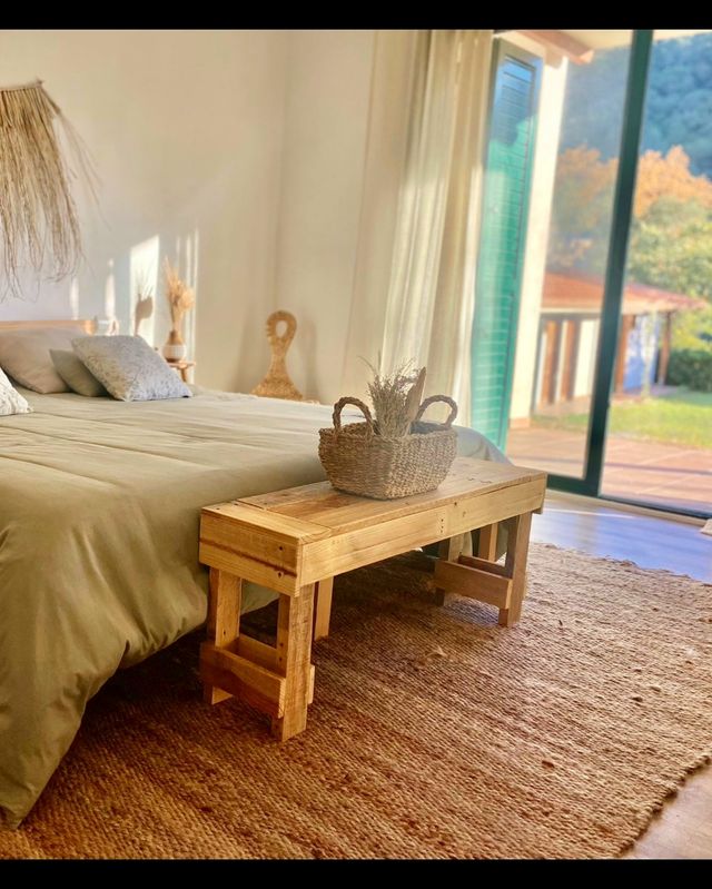 Banco in legno stile rustico