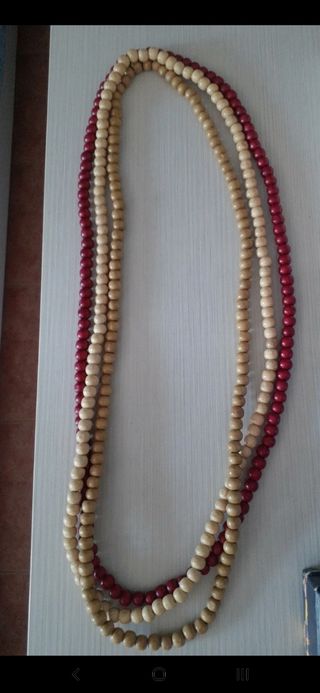 3 collane in legno