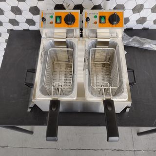 🔔​ GI ▌Freidora Doble ▌5+5 LT Profunda