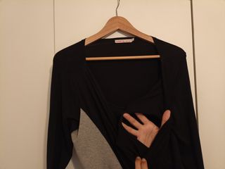 Camiseta larga de lactancia