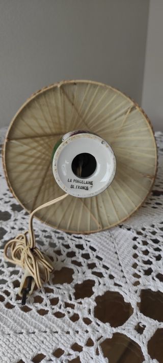 Lámpara porcelana francesa