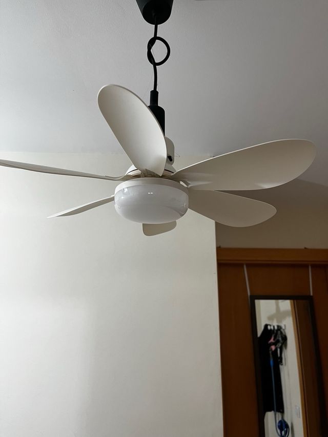 Ventilatore da soffitto con luce senza installazione