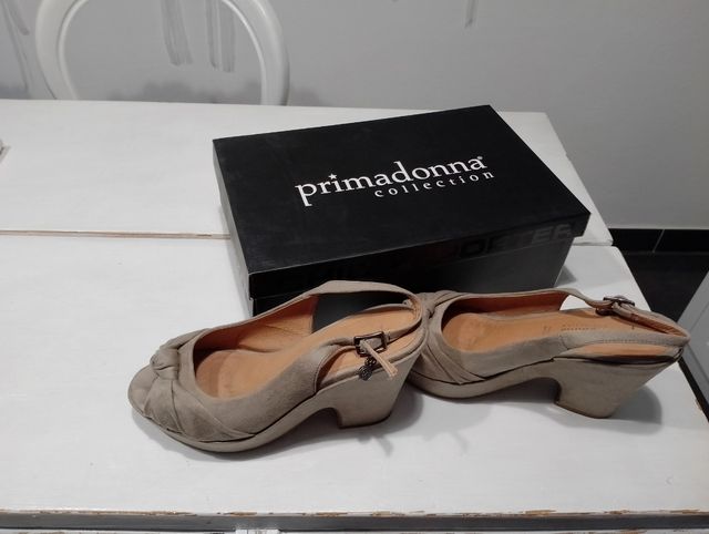 Sandali zeppa primadonna