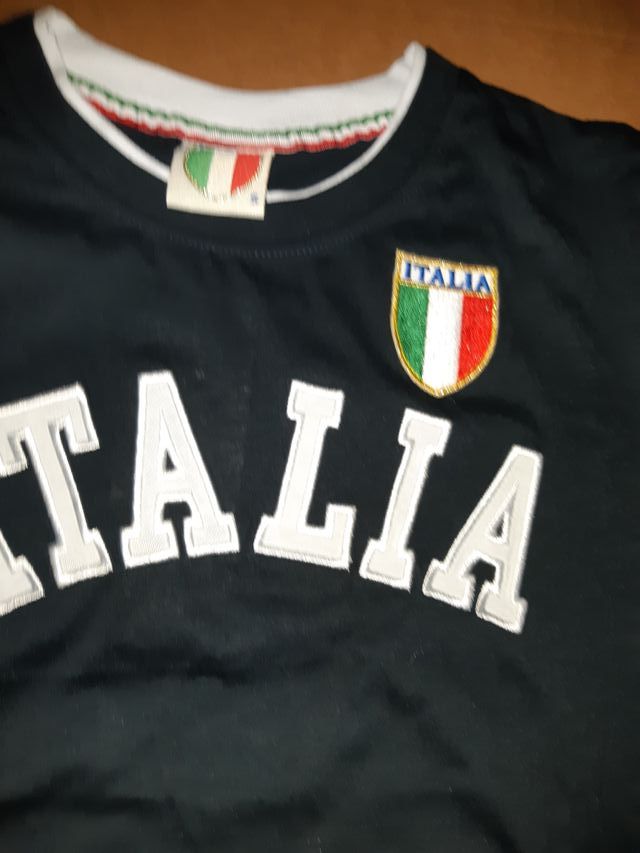 MAGLIA ITALIA  BLU M
