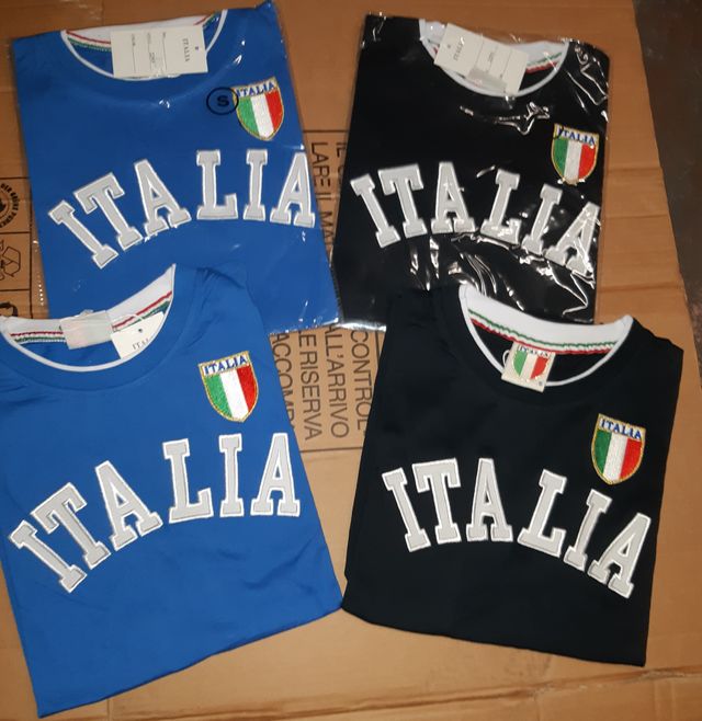 MAGLIA ITALIA  BLU M