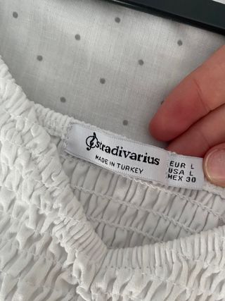 Top Blanco Bohemio Stradivarius