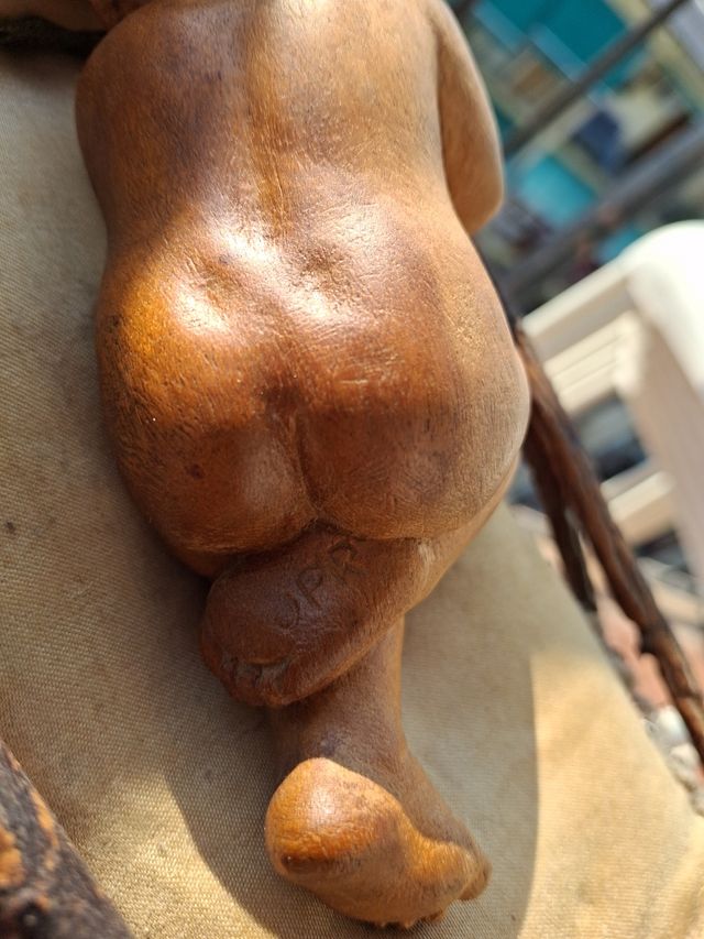 Letto antico in legno per Gesù Bambino