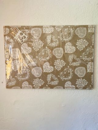 Panel magnetico Beige con flores