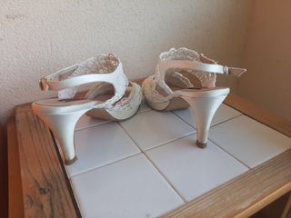 Zapatos novia tacón Ángel Alarcón nº37