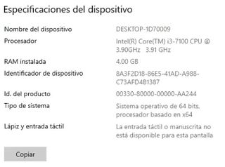 ordenador lenovo  510S-08IKL Desktop (ideacentre)