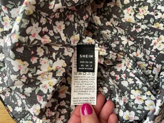 Falda plisada flores Shein T.XS