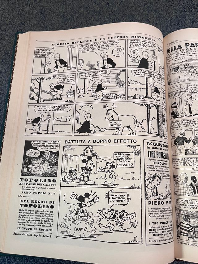 Raccolta numeri 137-157 fumetti Topolino del 1935