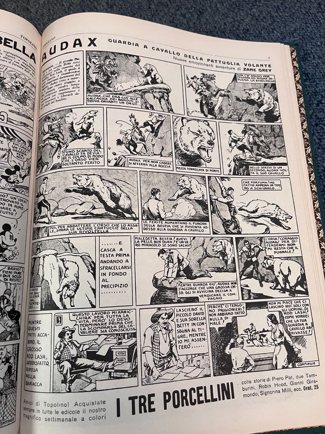 Raccolta numeri 137-157 fumetti Topolino del 1935