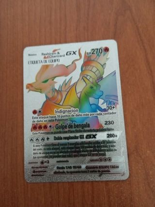 Carta Reshiram y Charizard GX