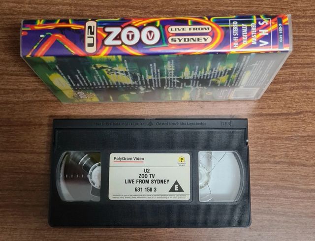 U2 - Zoo Tv live From Sydney - VHS