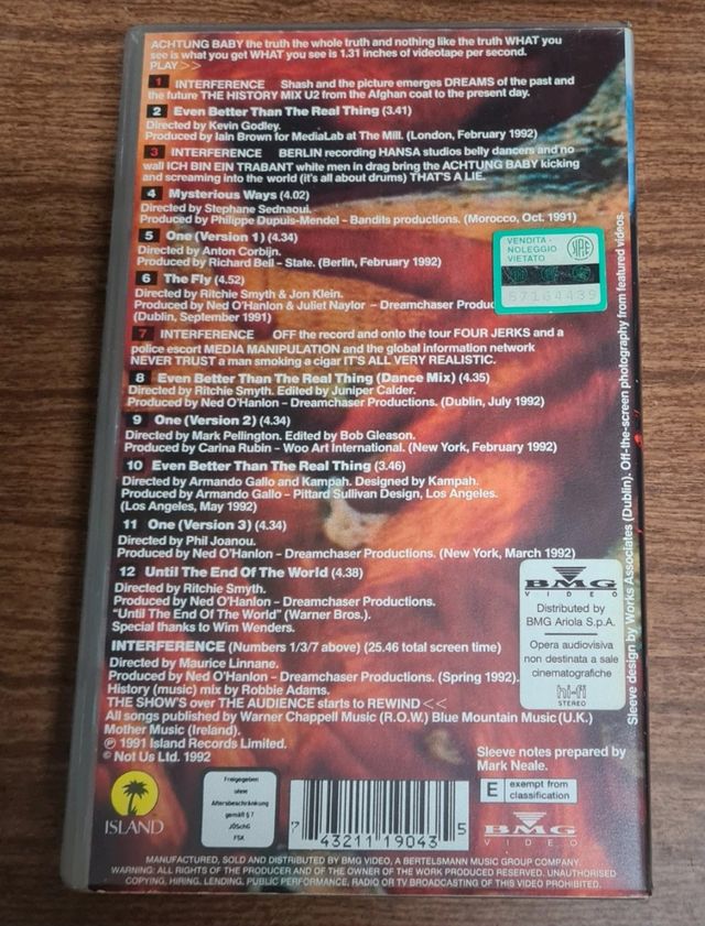 U2 - Achtung Baby: the Videos, the Cameos (1992) -