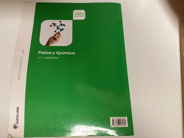 FÍSICA Y QUÍMICA 1 Bac Serie Investiga SANTILLANA