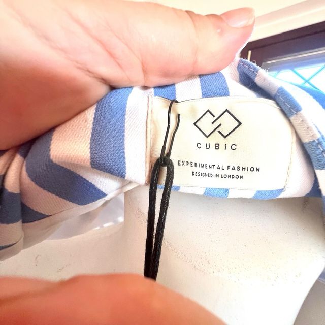 Giacca a righe verticali Cubic