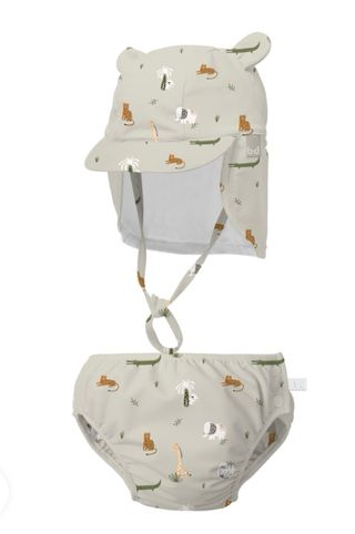 Bañador pañal + gorra UPF 50+