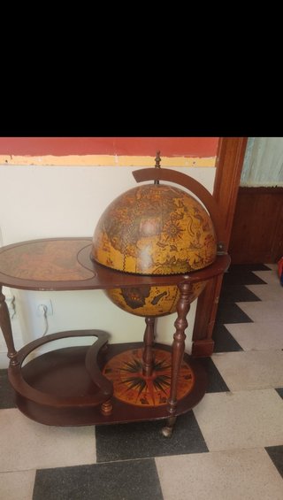 Mueble bar bola del mundo