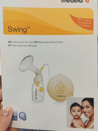 Sacaleches Medela Swing más accesorios