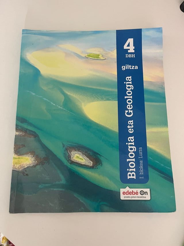 Libro Biologia eta Geologia 4º ESO. Edebe on
