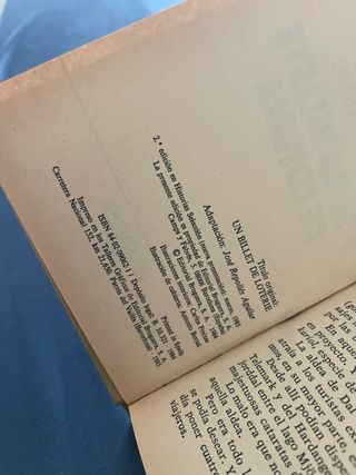 Por un billete de loteria