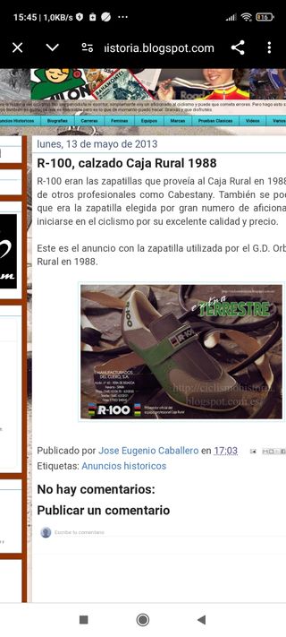 Zapatillas vintage R-100 caja rural orbeab