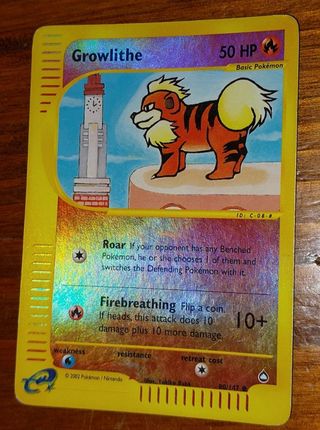 Pokemon Growlithe 80/147 Holo Reverse