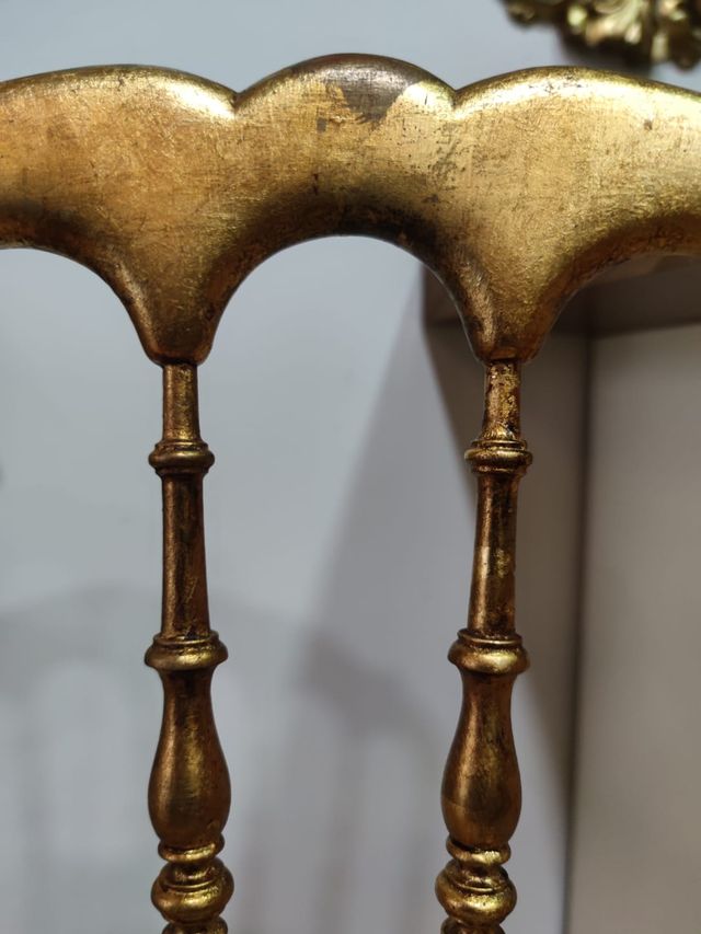 SILLA DE TEATRO NAPOLEÓN III PAN DE ORO