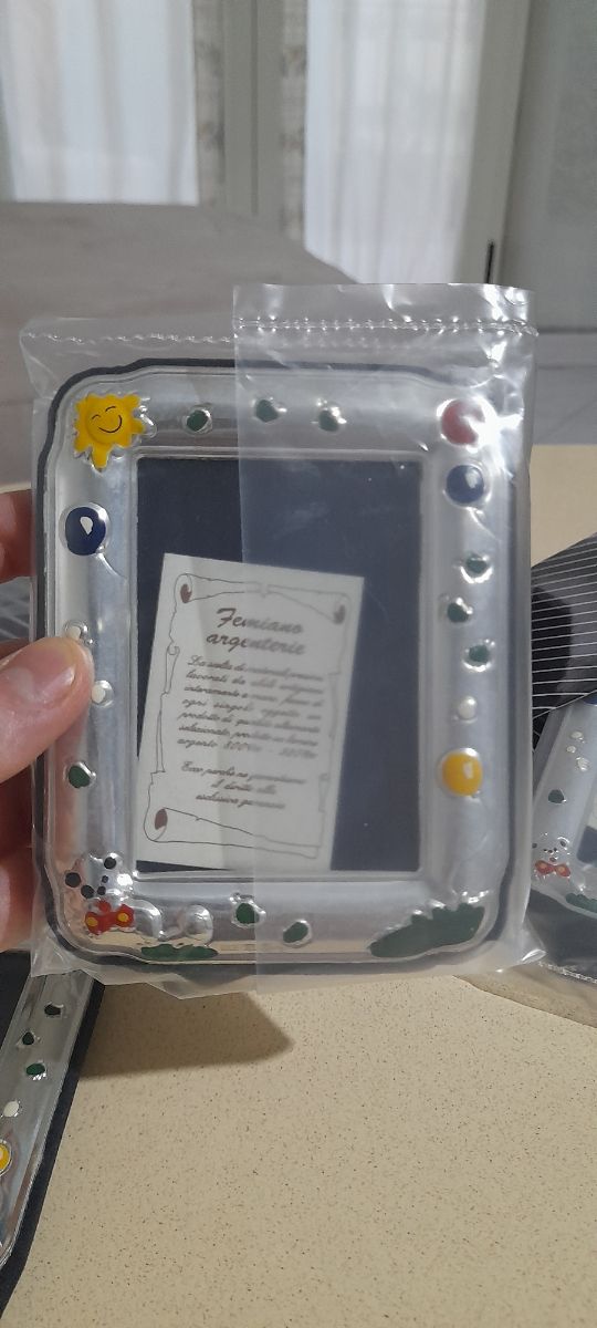 Portafoto  bambini argento 925