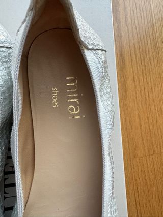 Bailarinas de piel plateadas