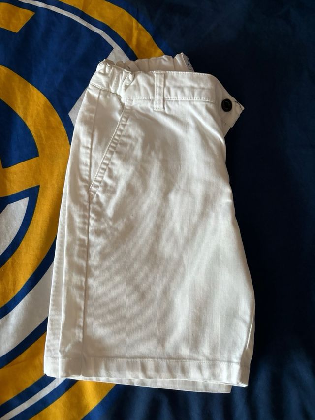 Pantalon corto blanco niño talla 9