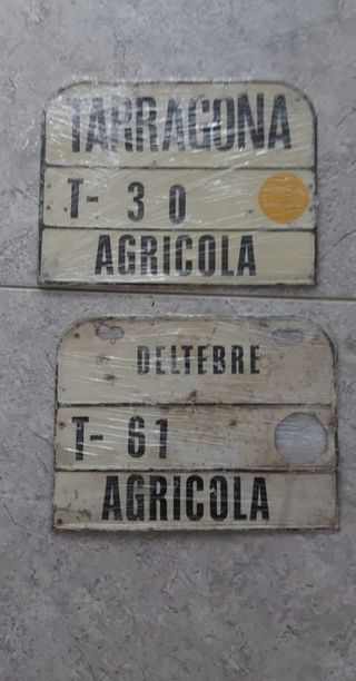 Matricula agricola deltebre y Tarragona.