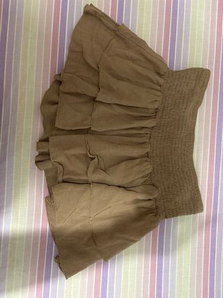 Falda Marron Corta