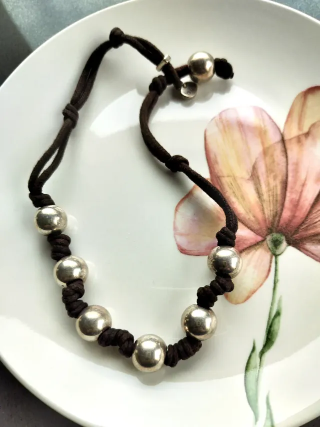 Gargantilla b&g, baño plata