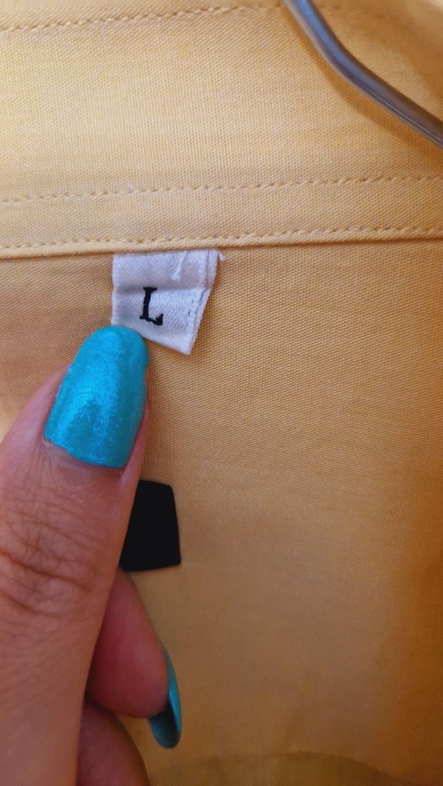 Camicia giallo pastello